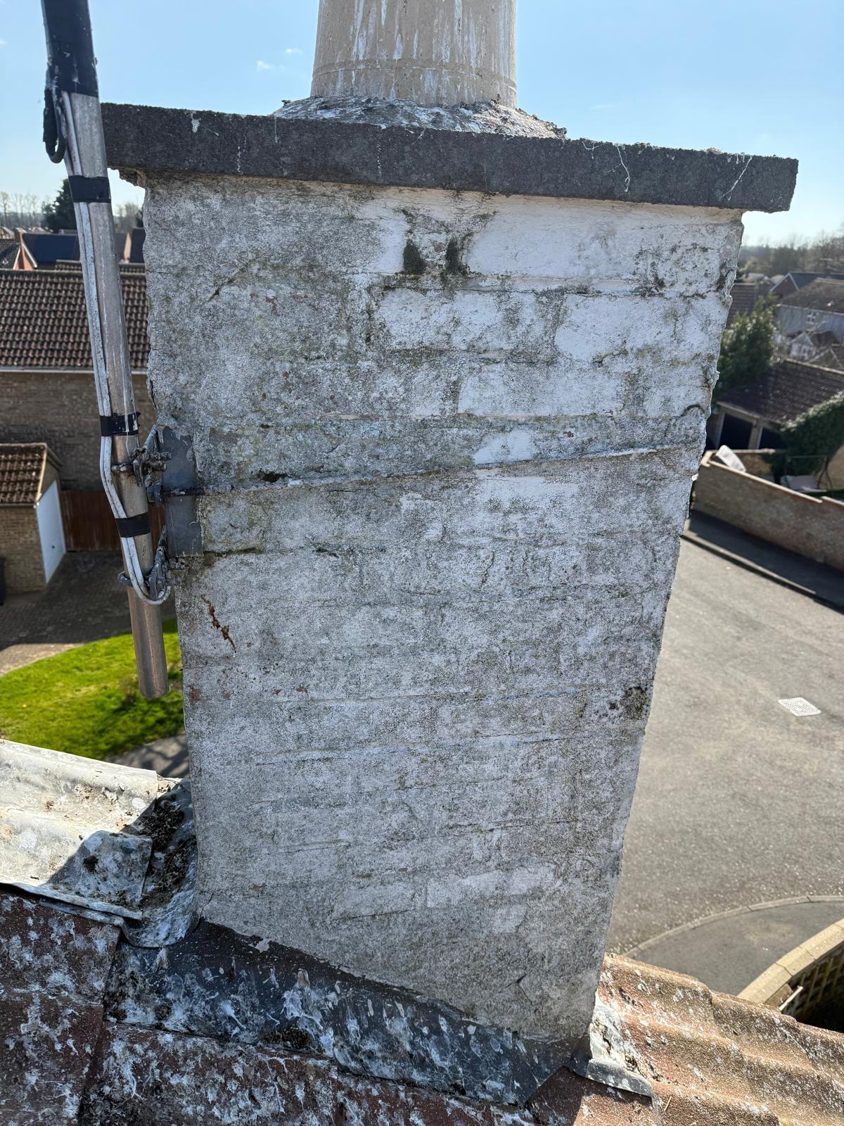 Chimney before repair