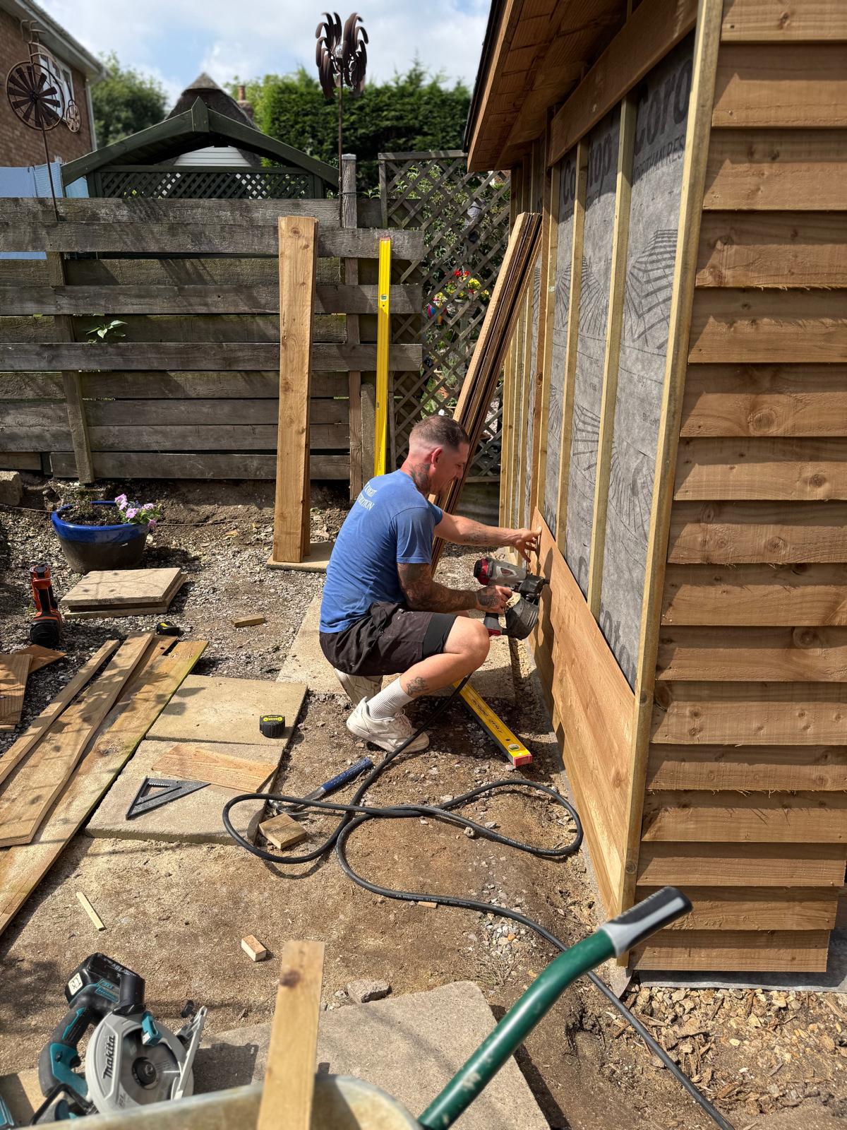 Outbuilding cladding