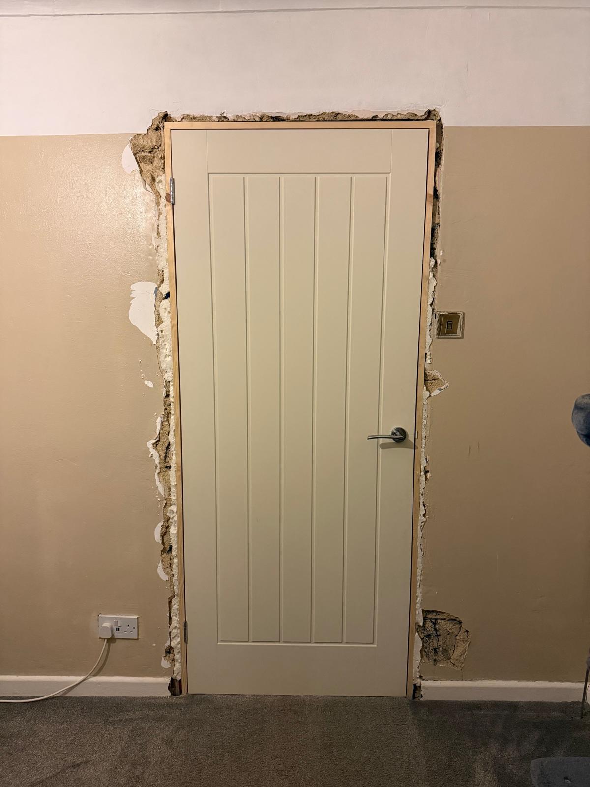 New internal door living room