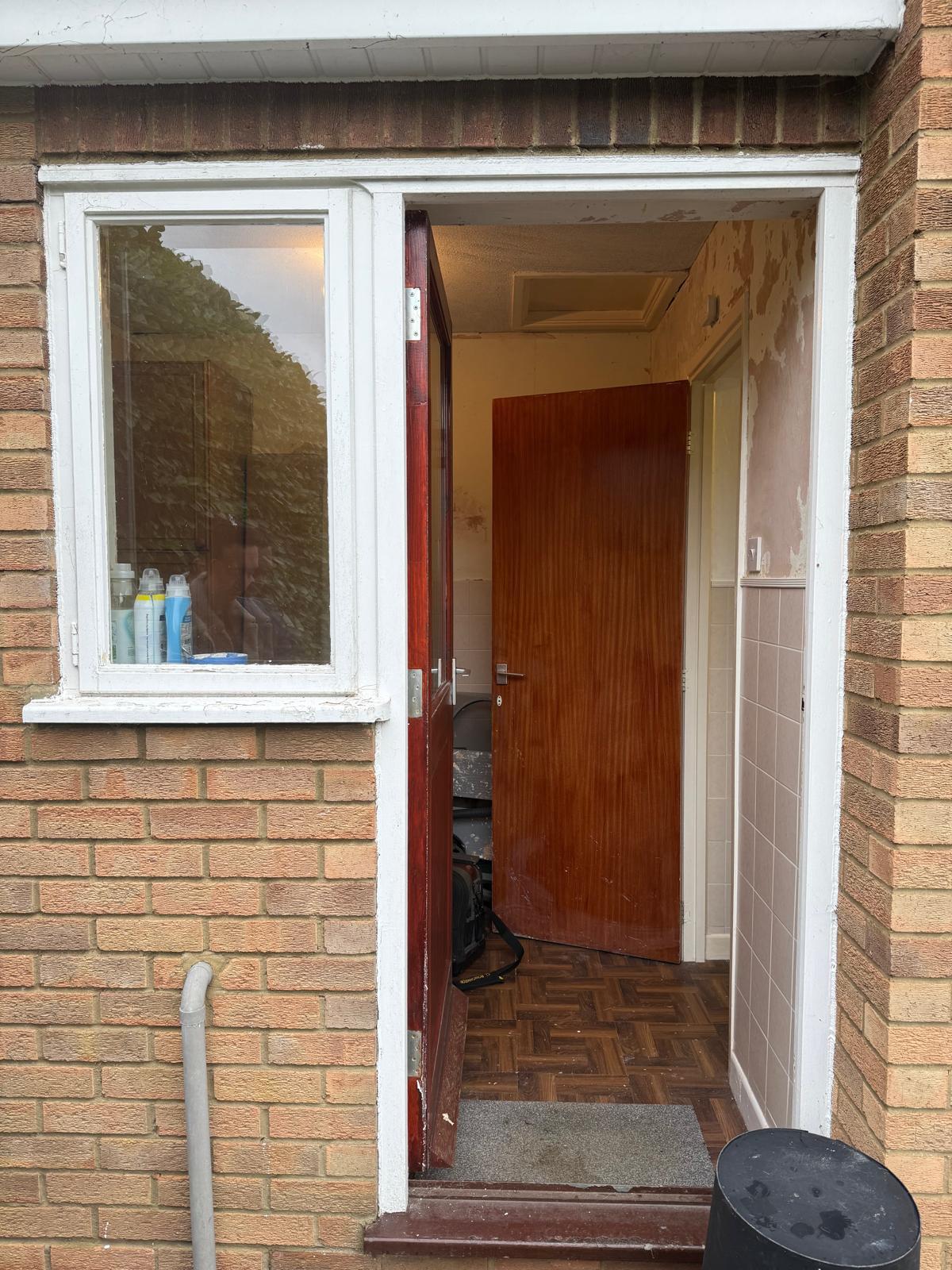 Front door before renovation